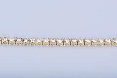 Bracelet rivière de diamants en or 18 ct 49 diamants 5 ct au total 2