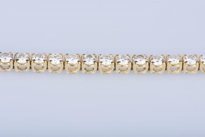 Bracelet rivière de diamants en or 18 ct 49 diamants 5 ct au total 2