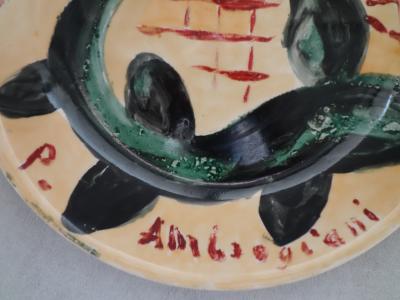 Pascal AMBROGIANI : La Salamandre - Assiette originale signée 2