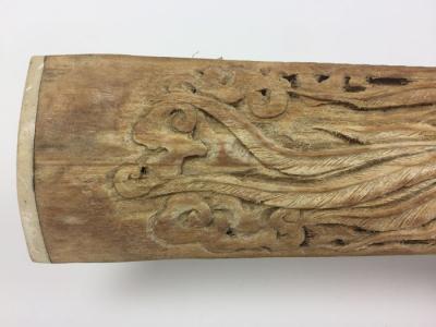 Rostre d’espadon sculpté avec motifs de Dragon et Phoenix – Xiphias Gladius – (Espèces non citées) 2