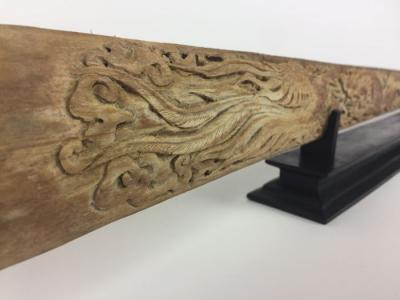 Rostre d’espadon sculpté avec motifs de Dragon et Phoenix – Xiphias Gladius – (Espèces non citées) 2