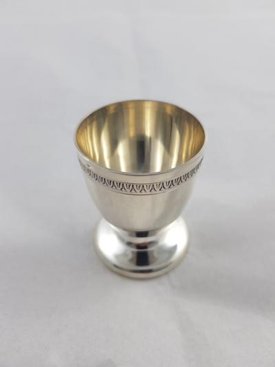 Coquetier en argent massif 2