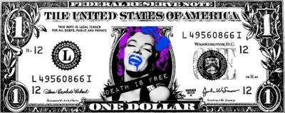 Death NYC - Monroe $ Purple, 2013 - Sérigraphie signée au crayon 2