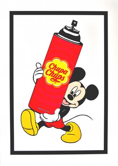 Death NYC - Mouse Spray candy pink, 2012 - Sérigraphie signée au crayon 2