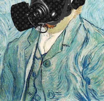Death NYC - Van Gogh Mask - Sérigraphie originale signée et numérotée 2
