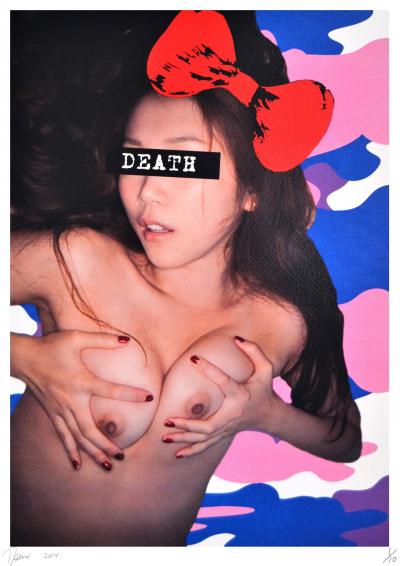 Collector - Death NYC - Girl Nude Blue - Sérigraphie originale numérotée et signée - (Édition limitée à 10 épreuves) 2
