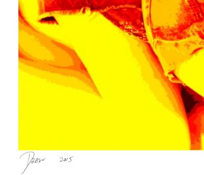 Death NYC - Two Girls Yellow - Sérigraphie signée au crayon 2