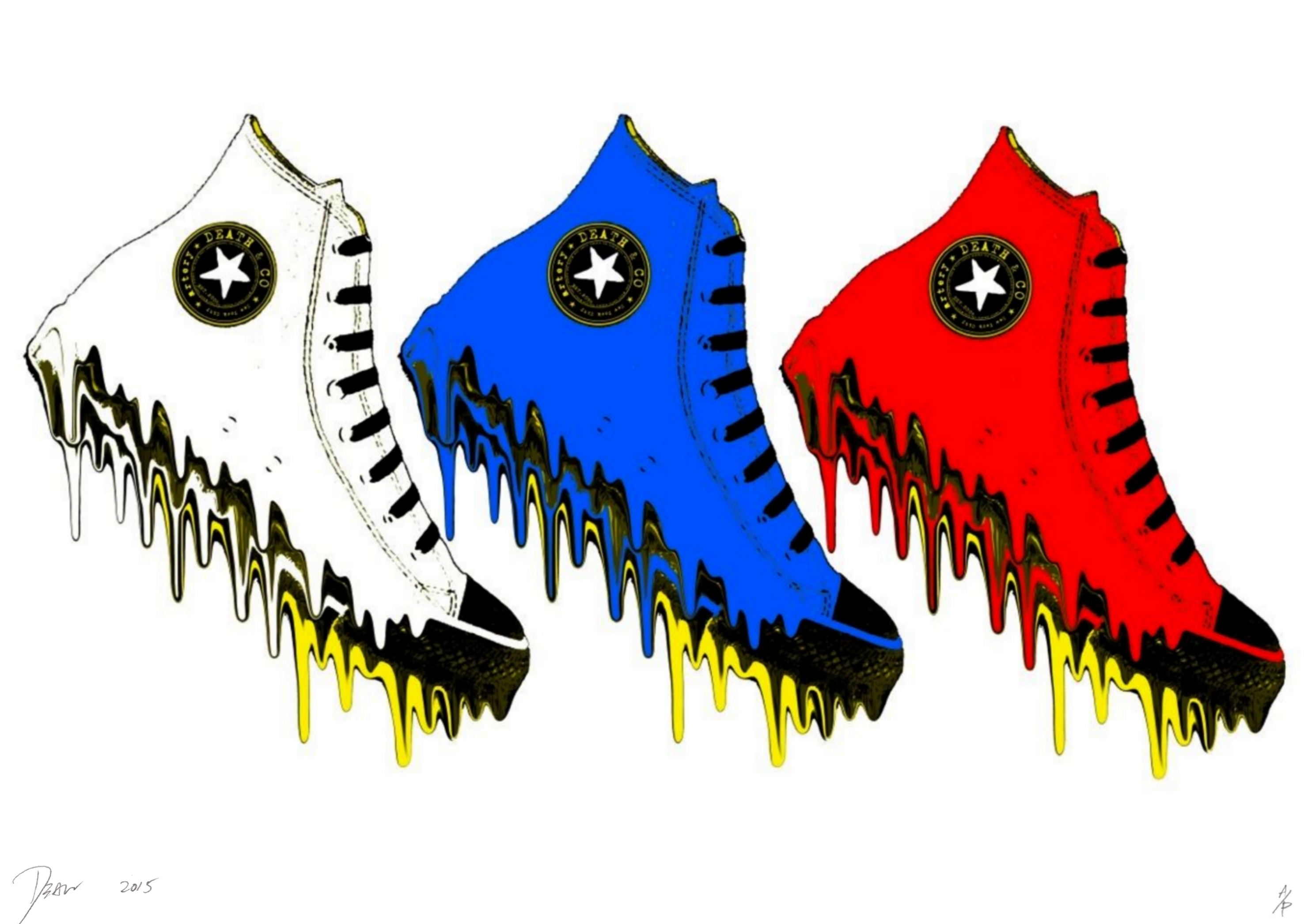 Death NYC - 3 Drips - Sérigraphie originale numérotée et signée ...