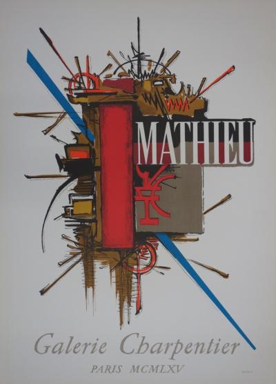 Georges MATHIEU : Symboles - Lithographie originale signée, 1962 2