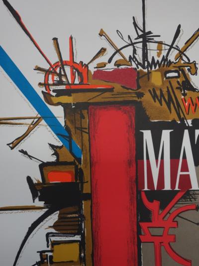 Georges MATHIEU : Symboles - Lithographie originale signée, 1962 2