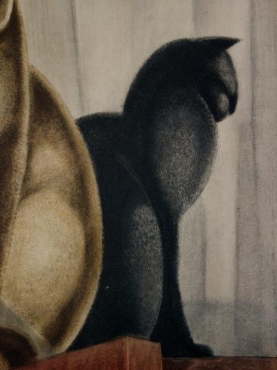 Jacques NAM : Les chats Siamois - Gravure originale signée 1935 2