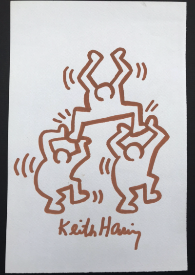 Keith Haring 1958 1990 Personnages Dessin Au Feutre
