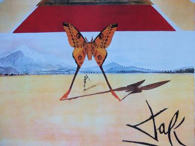Salvador DALI : Roussillon - Lithographie originale signée, SNCF Grand Modèle 2