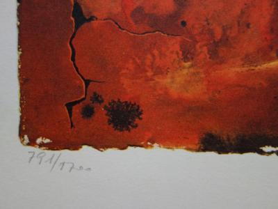 Salvador DALI : Auvergne - Lithographie originale signée SNCF, Suite Papillon 2