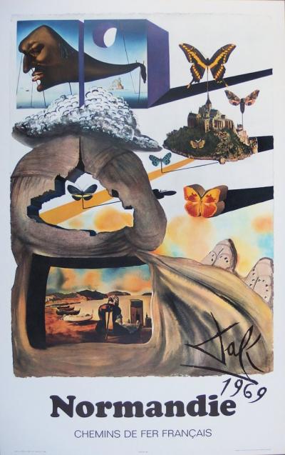 Salvador DALI: Butterfly Suite, SNCF, 6 signed lithographs (Large models) 2