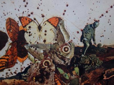 Salvador DALI : Auvergne - Lithographie originale signée SNCF, Suite Papillon 2