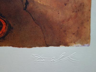 Salvador DALI : Auvergne - Lithographie originale signée SNCF, Suite Papillon 2