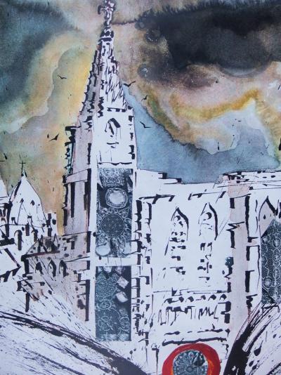 Salvador DALI : Alsace - Lithographie originale signée, SNCF Grand Modèle 2