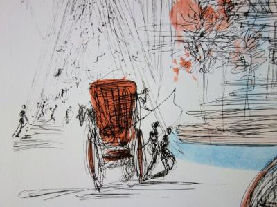 Salvador DALI : New-York City : PLAZA - Lithographie signée 2