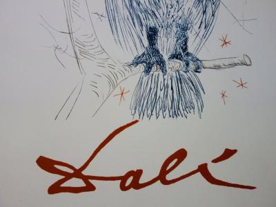 Salvador DALI - La Chouette Bleue - Affiche lithographique 2