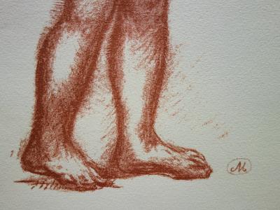 Aristide MAILLOL (d’après) - Modèle attachant ses cheveux - Lithographie 2