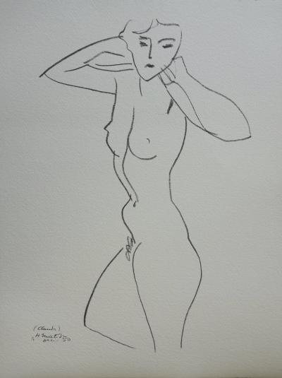 Henri MATISSE : Claude dénudée - Lithographie signée 2