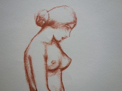 Aristide MAILLOL : Nu de profil - Lithographie signée 2