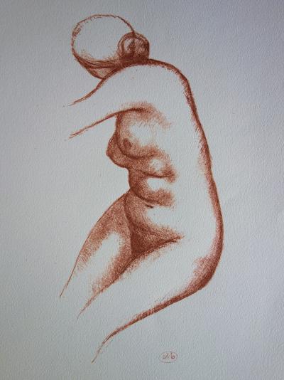 Aristide MAILLOL (after)  - Nude sketch, signed lithograph 2