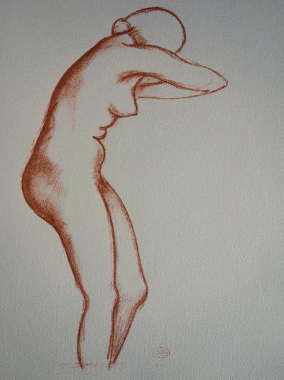 Aristide MAILLOL: Profile model - Signed lithograph 2