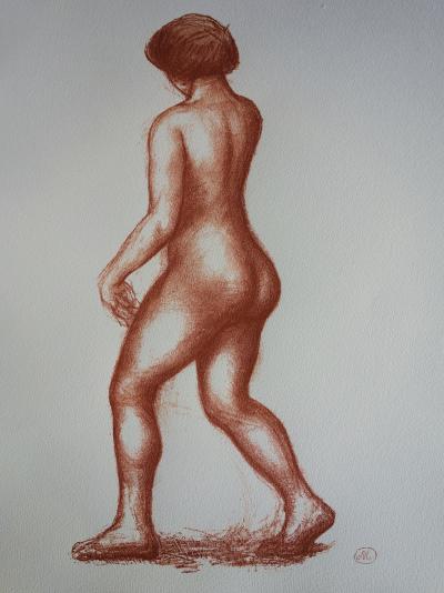 Aristide MAILLOL : Nu marchant - Lithographie signée 2