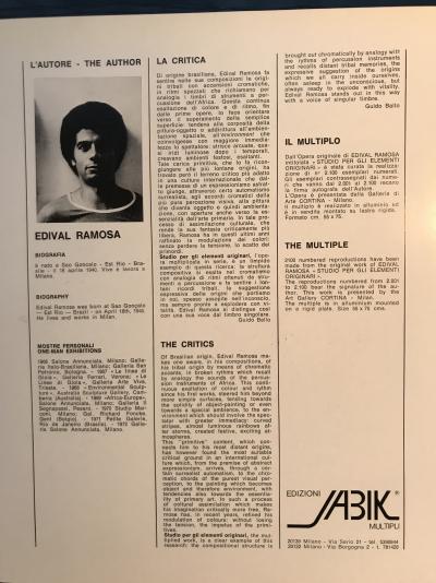 Edval RAMOSA - Studio per gli elementi originari - Sérigraphie signée 2