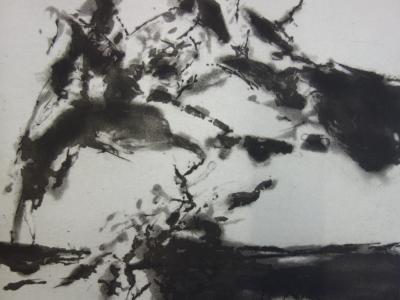 Zao Wou-Ki - O grâce trop prodigue, Gravure originale à l’aquatinte 2