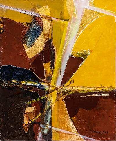 Jacques GRANGE - Entre moissons et labours, 2016 - Peinture acrylique 2