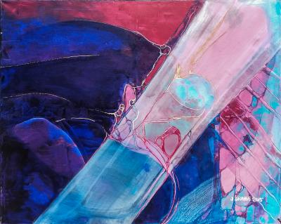 Jacques GRANGE - Breche N°61 avec voile, 2015 - Acrylique sur toile 2