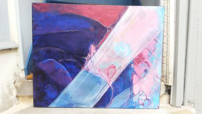 Jacques GRANGE - Breche N°61 avec voile, 2015 - Acrylique sur toile 2