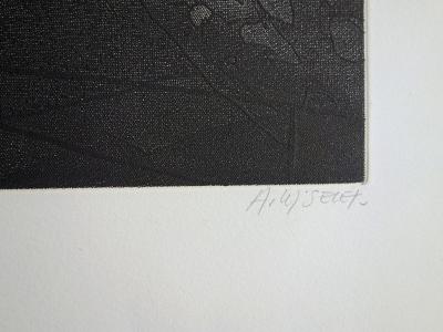 Alain LOISELET - Sagitation, Original signed engraving 2