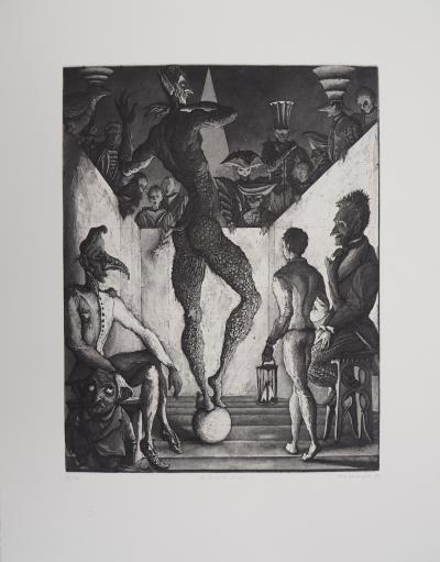 Erik DESMAZIERES : La danse du diable, 1992 - Gravure originale signée 2