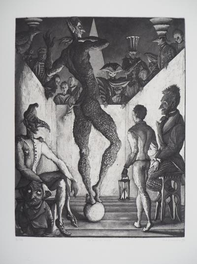Erik DESMAZIERES : La danse du diable, 1992 - Gravure originale signée 2