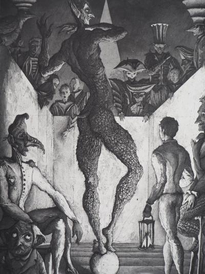 Erik DESMAZIERES : La danse du diable, 1992 - Gravure originale signée 2