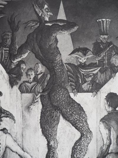 Erik DESMAZIERES : La danse du diable, 1992 - Gravure originale signée 2