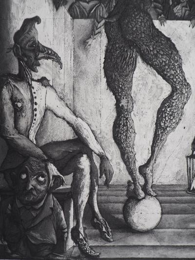 Erik DESMAZIERES : La danse du diable, 1992 - Gravure originale signée 2