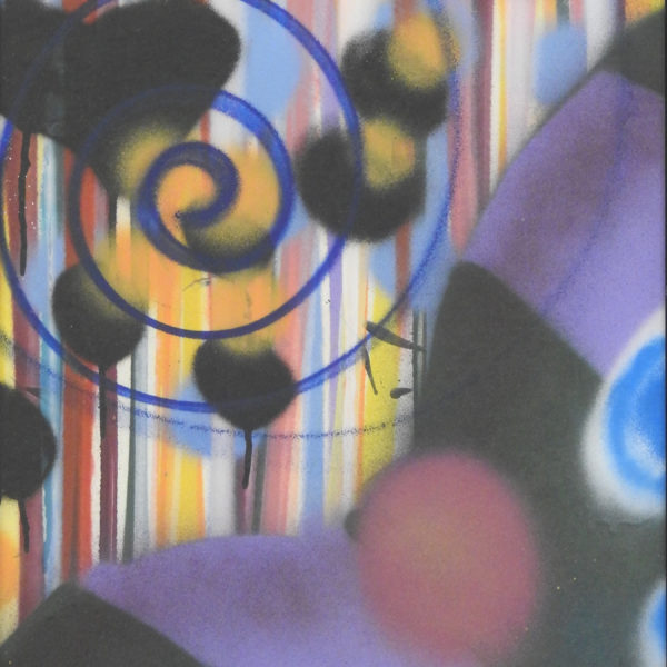 Dessin Original De QUIK (Lin Felton) 1983 - Graffiti Style Street-art - Signé Et Daté - Format 27.5x20.5 Cm