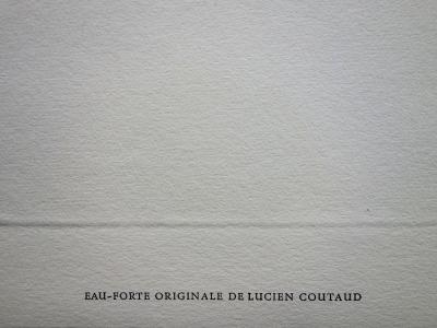 Lucien COUTAUD - Esoteric figure, original etching 2
