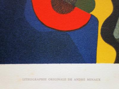 André MINAUX - Nature morte, lithographie originale 2