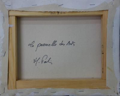 Michel PABOIS - La passerelle des Arts - Huile sur toile signée 2