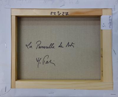 Michel Pabois - La passerelle des Arts - Huile sur toile original signée 2