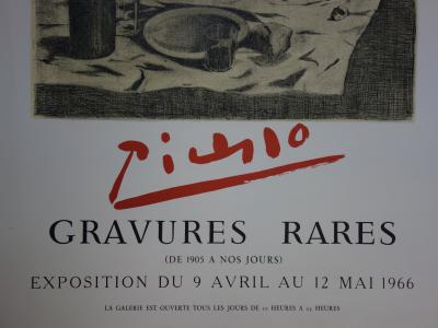 Pablo PICASSO : Le Repas Frugal - Lithographie signée 2