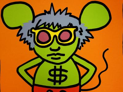 Keith HARING (d’après) : Andy Mouse - lithographie signée 2