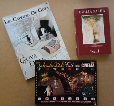 Salvador DALI : Biblia Sacra, Caprices de Goya et Dali fait son cinéma - 3 ouvrages de références 2