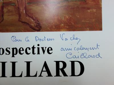 Christian CAILLARD - Une jeune fille, affiche dédicacée de la main du peintre 2